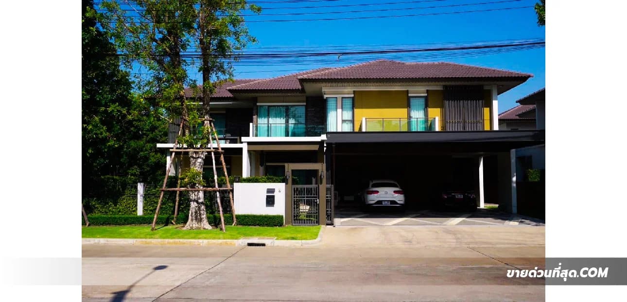 ขายบ้านเดี่ยว 2 ชั้น หมู่บ้านบุราศิริ ราชพฤกษ์-345 (หลังมุม) เนื้อที่ 113.9 ตร.ว 1