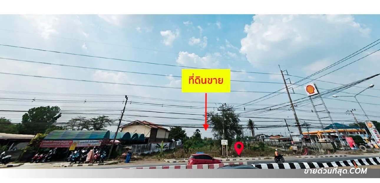 ขายที่ดิน ติดถนนรังสิต-นครนายก ธัญบุรี ปทุมธานี เนื้อที่ 6 ไร่ 3 งาน 18 ตร.ว. 1
