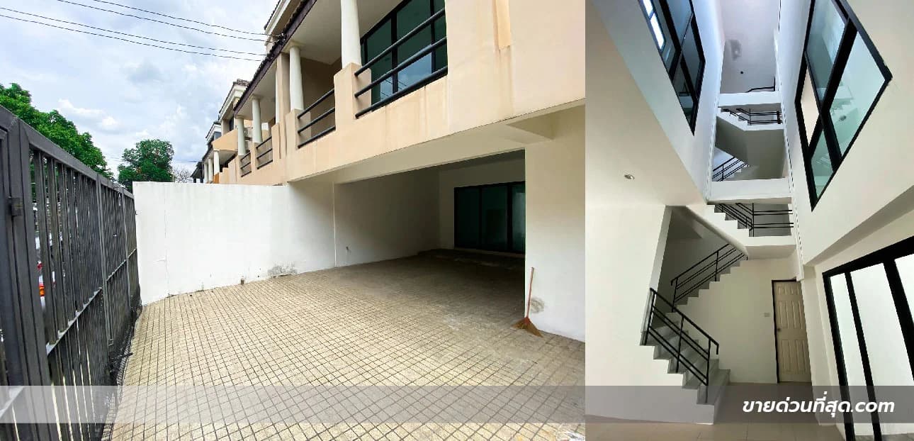ทาวน์โฮม 3 ชั้น 2 หลังติดกัน ซ.ลาดพร้าว41 แยก 6-9 เนื้อที่ 32 ตร.ว.ขายแยกหลังได้ 2