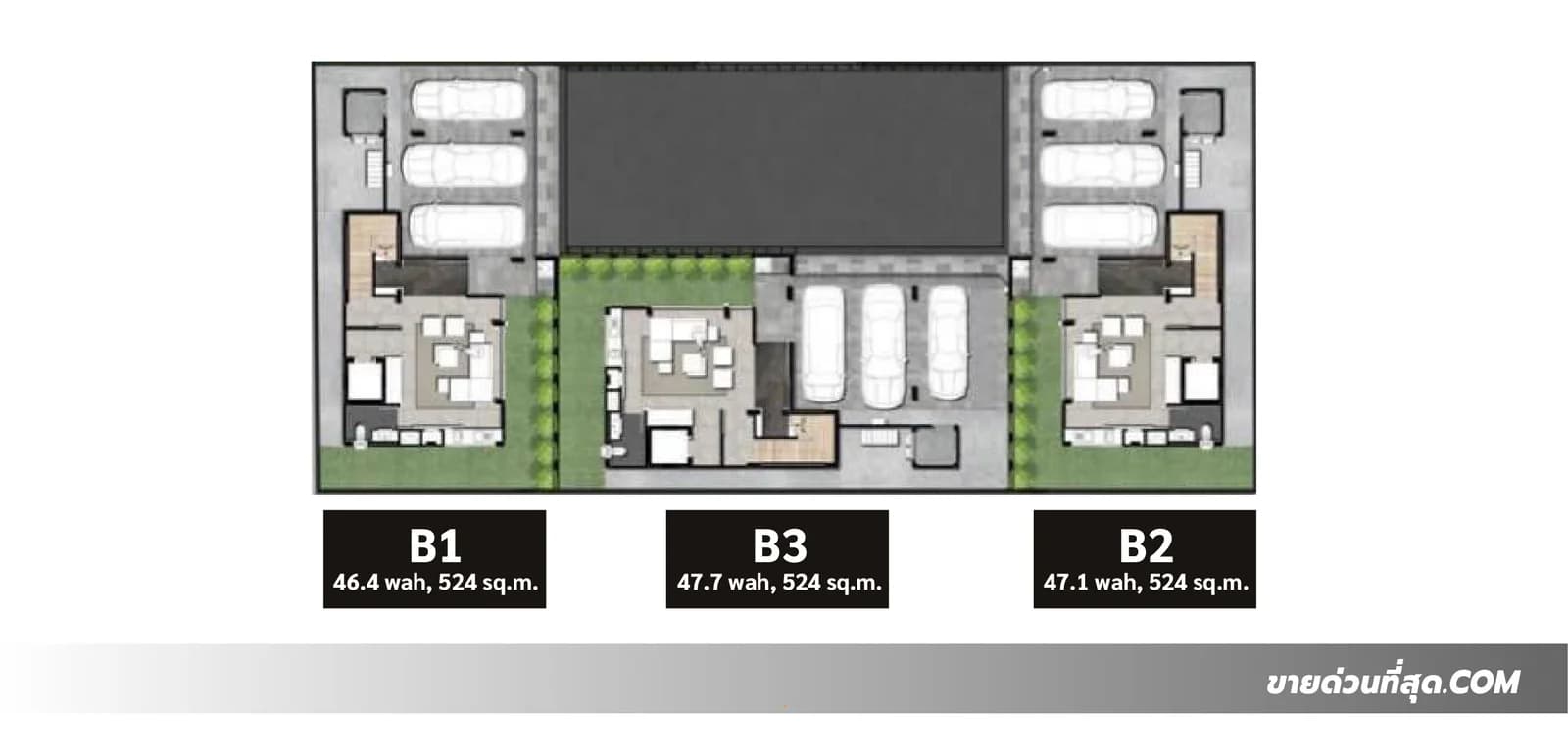 บ้านเดี่ยว 4 ชั้น+Rooftop โครงการเมอิ อเวนิว ศรีนครินทร์ เนื้อที่ 140.6 ตร.ว. 2