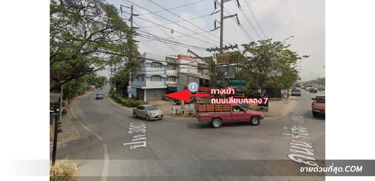 ขายที่ดิน ติดถนน ปท.3007 (ใกล้โลตัส รังสิต คลอง 7) เนื้อที่ 48 ไร่ 71.3 ตร.ว. 5