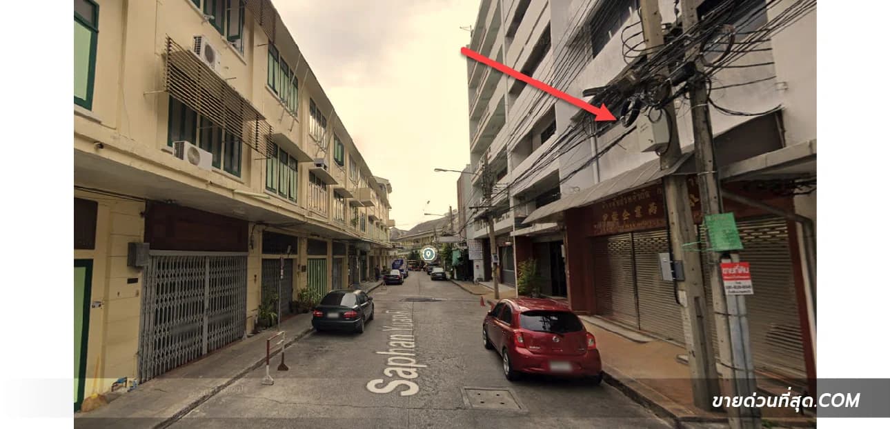 ขายตึกพาณิชย์ 7ชั้นย่านสำเพ็ง ใกล้วัดสัมพันธวงค์  เนื้อที่ 39.60 ตร.ว. 1