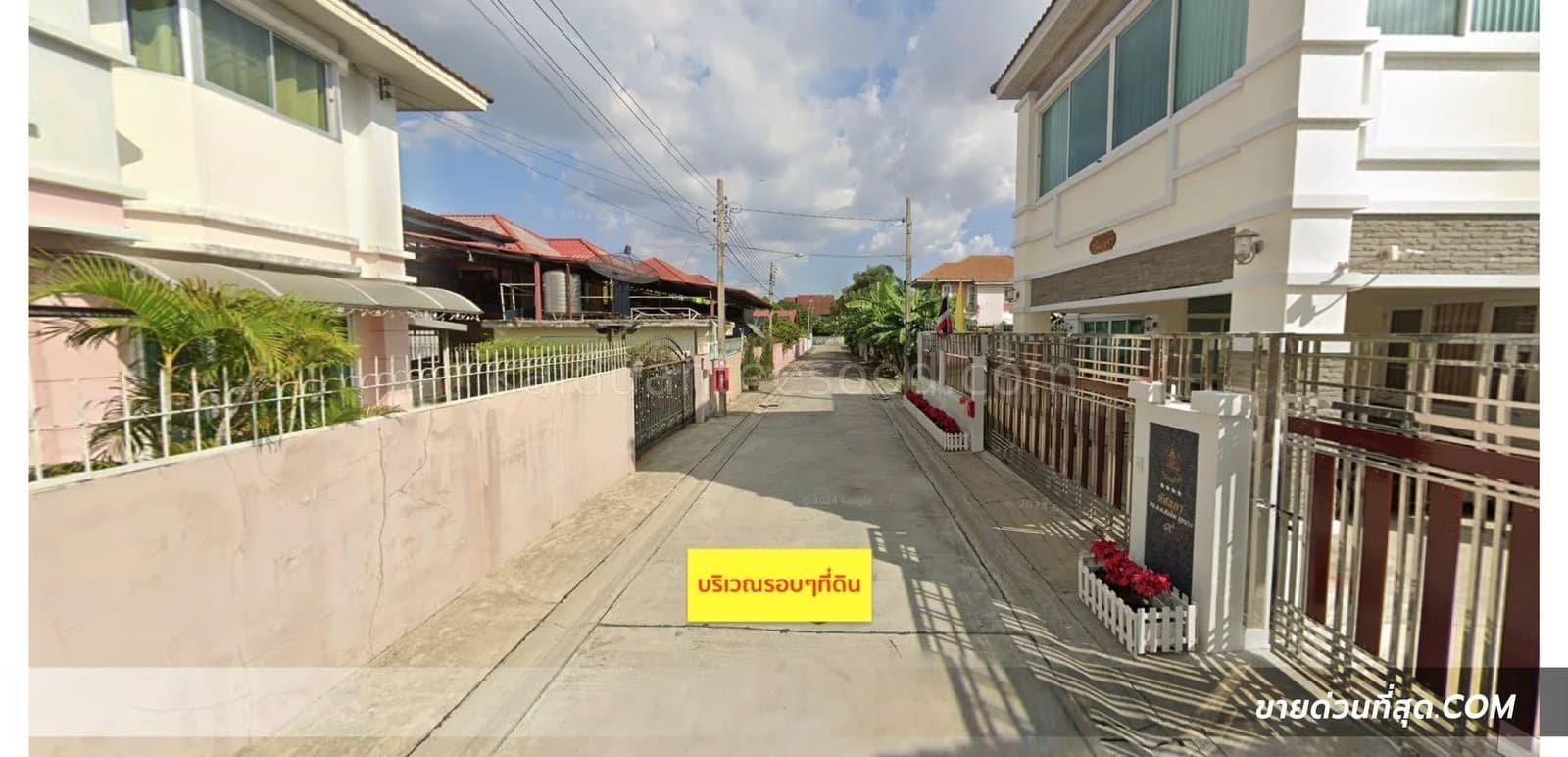 Beautiful, leveled land for sale, 150 square wah, located in Don Mueang district, on Pracha Uthit Road. 3