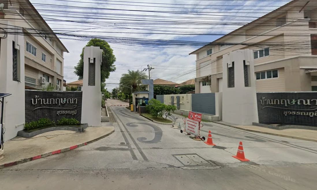 ให้เช่าบ้านแฝด 2 ชั้น หมู่บ้านกฤษณา สุวรรณภูมิ เนื้อที่ 37.5ตร.ว. 2