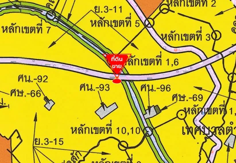ขายที่ดิน 7 ไร่ 1 งาน 39 ตร.ว. ติดถนนนครอินทร์ ใกล้ ม.ราชพฤกษ์ 5