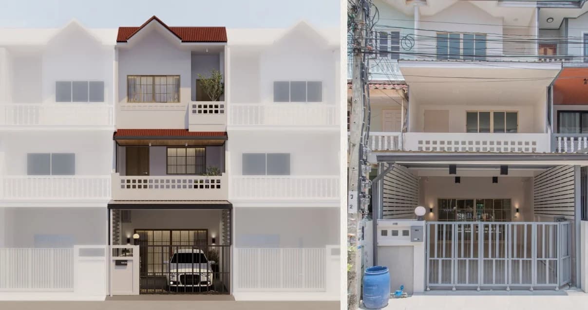 ขายทาวน์เฮาส์ 3 ชั้น 20.5 ตร.ว. หมู่บ้านสินทวี 8 พระราม 2 รีโนเวทใหม่ทั้งหมด 1