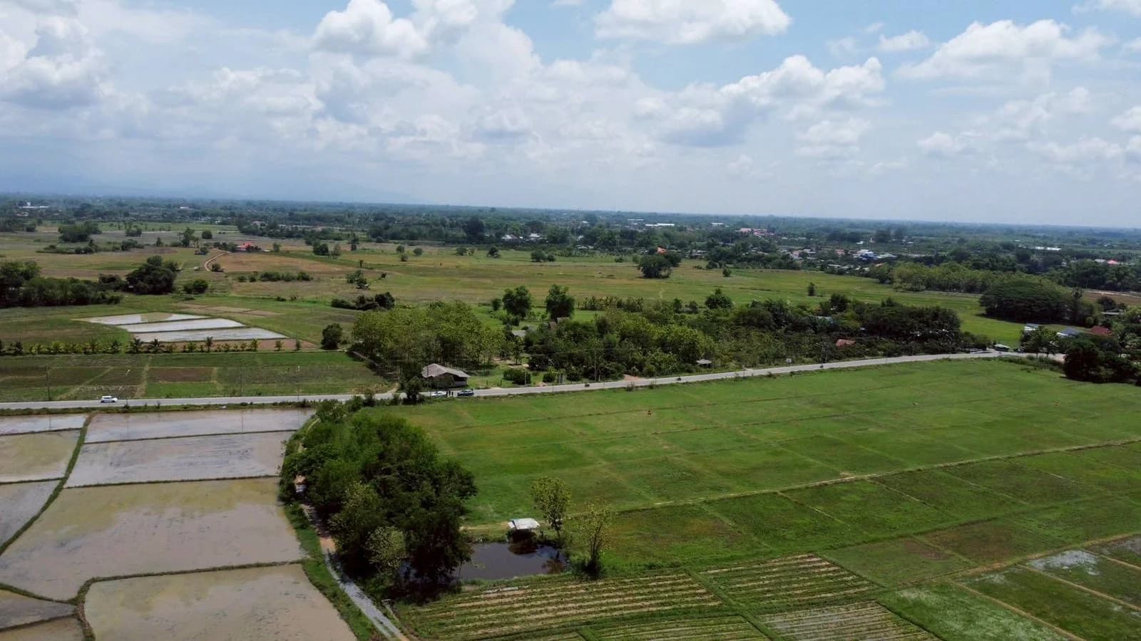 ขายที่ดินเชียงใหม่ 15-2-73 ไร่ ติดถนนหมายเลข 3018 ใกล้โรงเรียนบ้านแม่ขาน 3