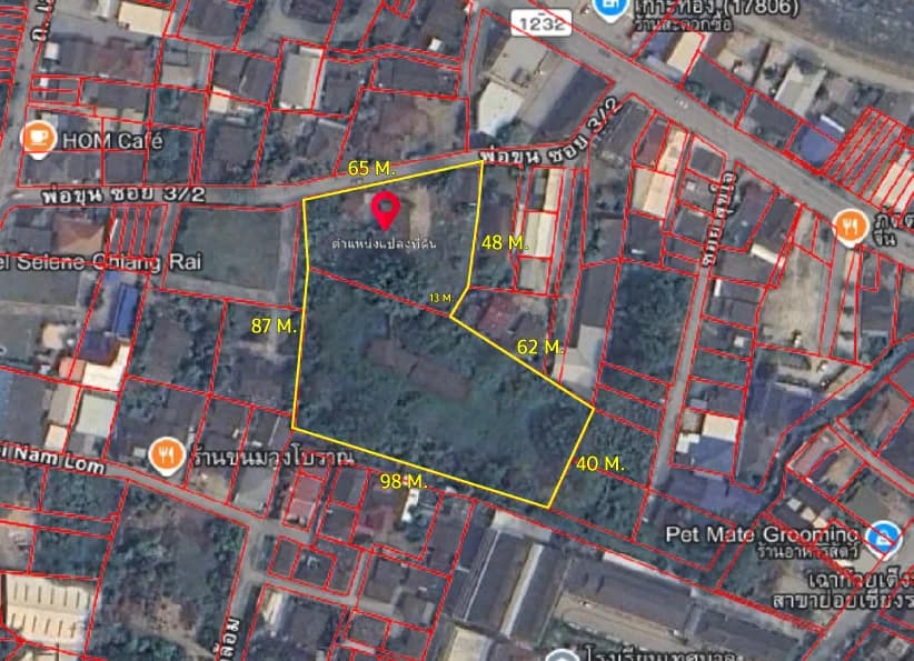 Land for Sale with Buildings 5-0-76.5 Rai on Phor Khun Road, Soi 2 (Sa 4