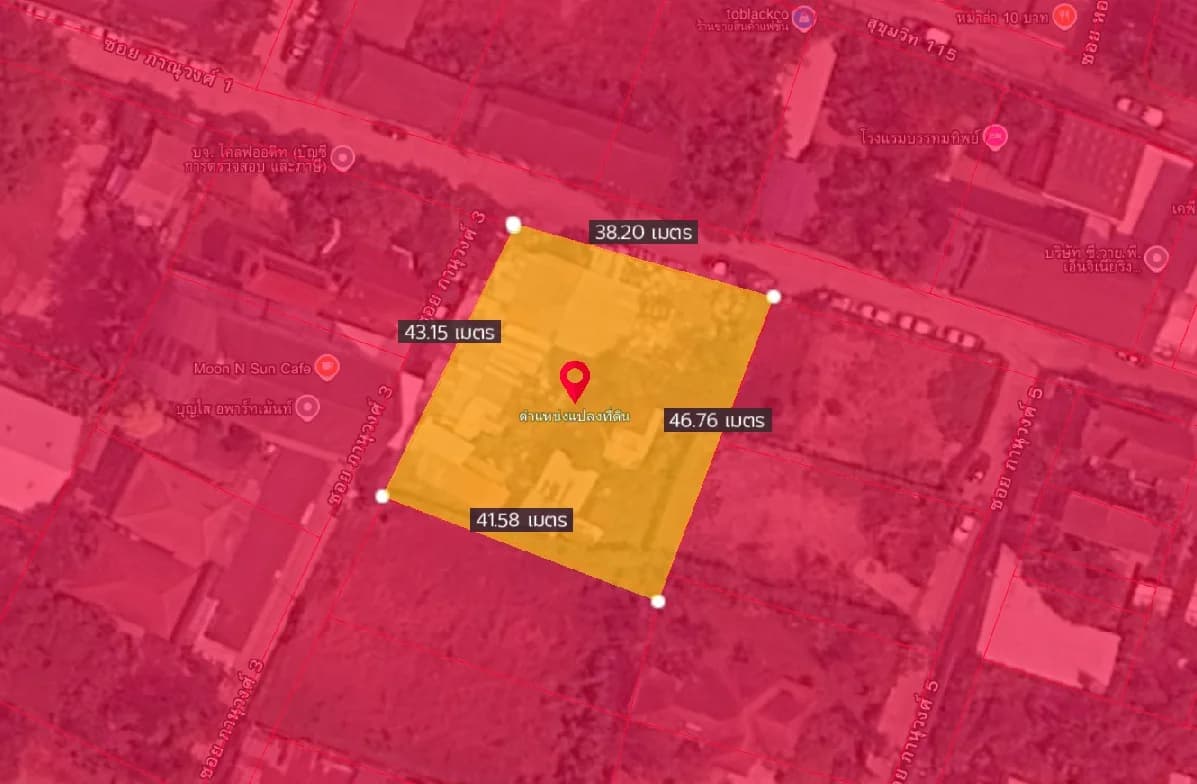 Land for Sale, 1 Rai 0 Ngan 34 Sq.Wah, Near Pu Chao BTS Station 5