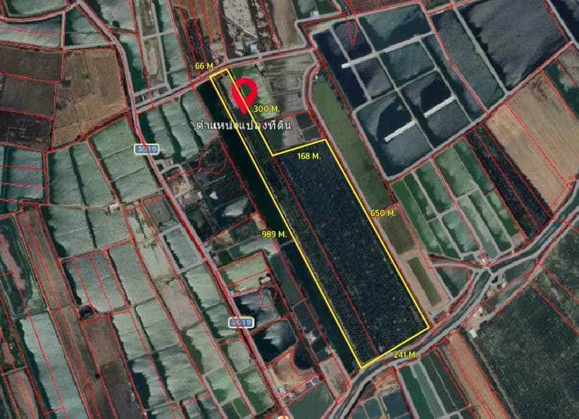 ขายที่ดินนครปฐม เนื้อที่ 105 ไร่ 0 งาน 84 ตร.ว. ใกล้โรงเรียนบ้านลาดหลวง 4