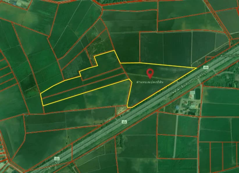 Land for Sale 56-2-29.8 Rai on Chachoengsao–Kabin Buri Road, Near Ban 5