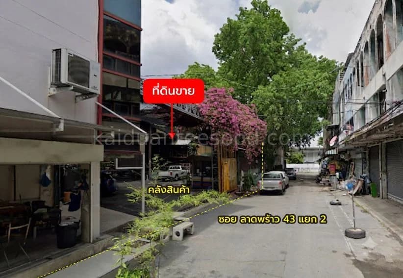 ขายที่ดินพร้อมสิ่งปลูกสร้าง 0 ไร่ 3 งาน 89 ตร.ว. ติด ถ.ลาดพร้าว ใกล้ MRT ภาวนา 4
