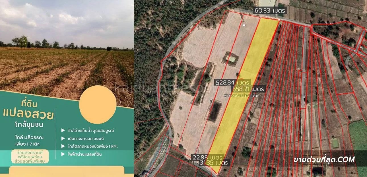 Land For Sale หนองบัว, บ้านฝาง, ขอนแก่น — photo 1